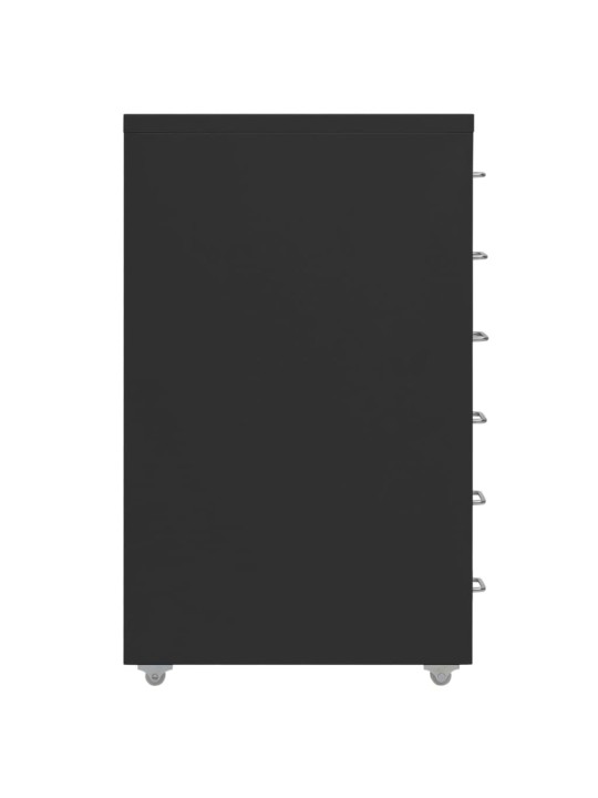 Mobili spintelė dokumentams, juoda, 28x41x69cm, metalas