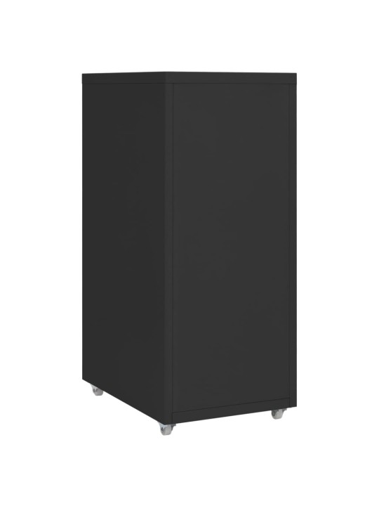 Mobili spintelė dokumentams, juoda, 28x41x69cm, metalas