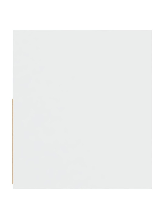 Naktinės spintelės su LED, 2vnt., baltos spalvos, 60x35x40cm