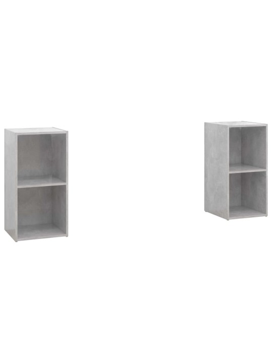 Televizoriaus spintelės, 2vnt., pilkos, 72x35x36,5cm, MDP