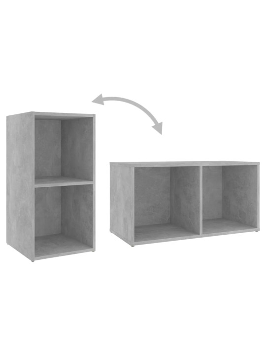 Televizoriaus spintelės, 2vnt., pilkos, 72x35x36,5cm, MDP