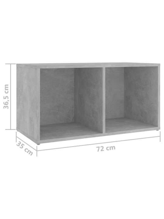 Televizoriaus spintelės, 2vnt., pilkos, 72x35x36,5cm, MDP