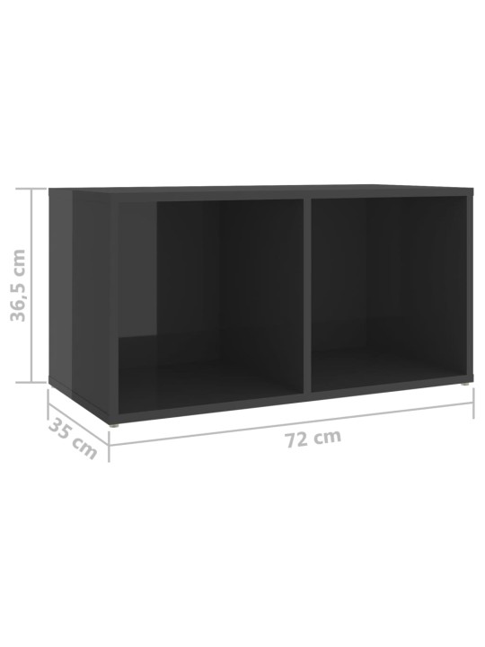 Televizoriaus spintelės, 2vnt., pilkos, 72x35x36,5cm, MDP