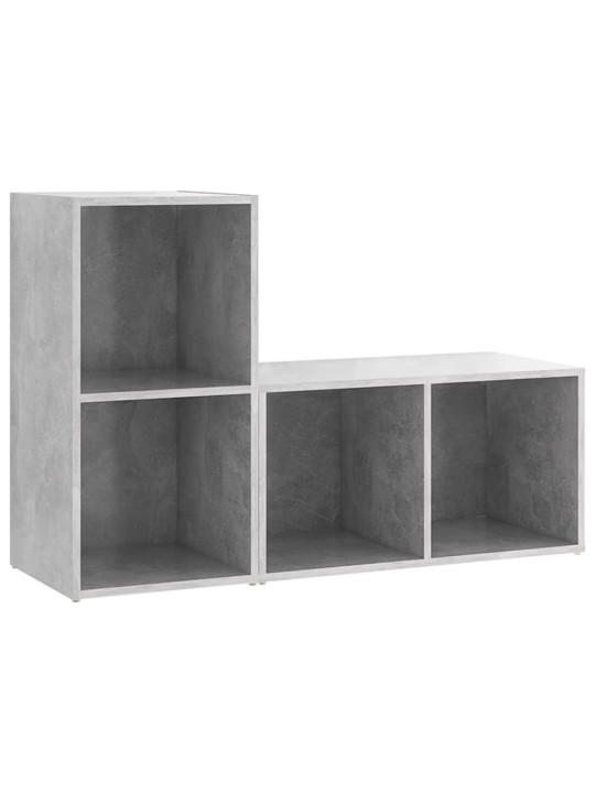 Televizoriaus spintelės, 2vnt., pilkos, 72x35x36,5cm, MDP