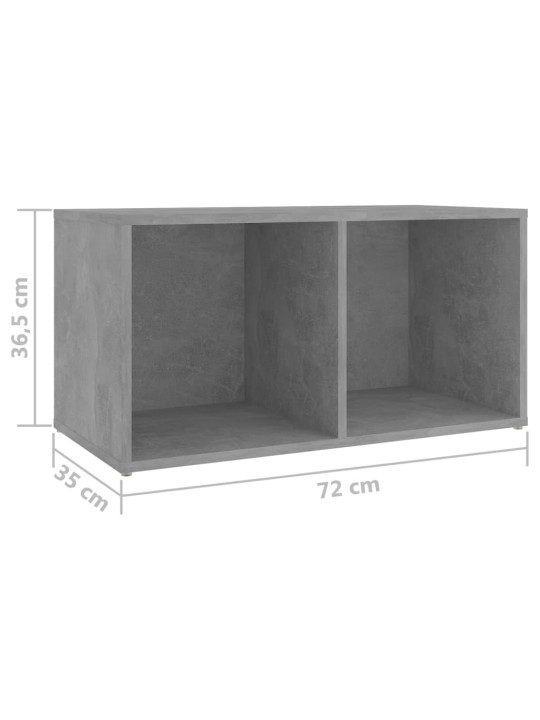 Televizoriaus spintelės, 2vnt., pilkos, 72x35x36,5cm, MDP
