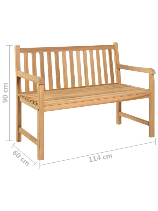 Sodo suoliukas, 114cm, tikmedžio medienos masyvas