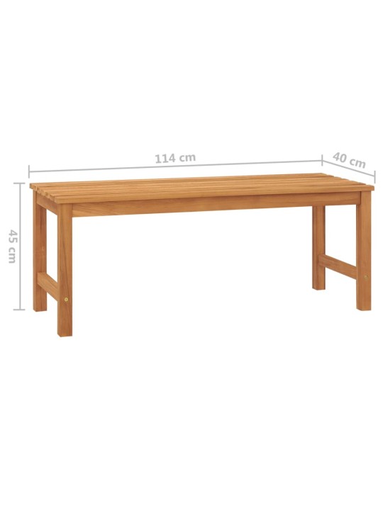 Sodo suoliukas, 114cm, tikmedžio medienos masyvas