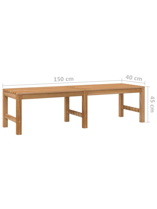 Sodo suoliukas, 150cm, tikmedžio medienos masyvas