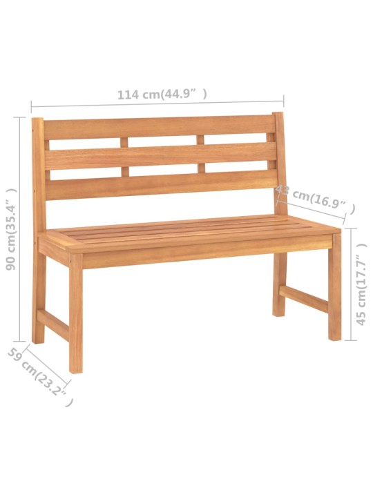 Sodo suoliukas, 114cm, tikmedžio medienos masyvas