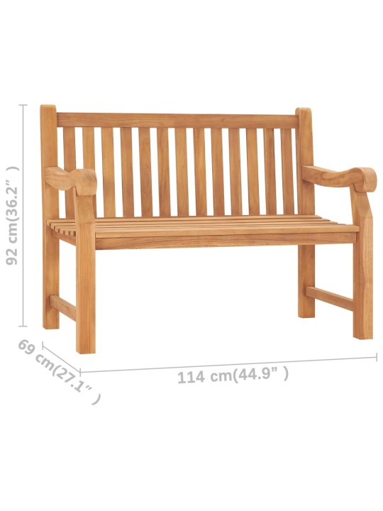 Sodo suoliukas, 114cm, tikmedžio medienos masyvas