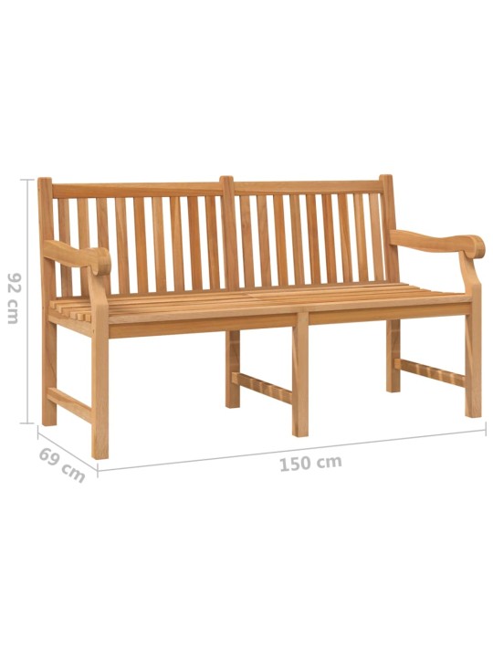 Sodo suoliukas, 150cm, tikmedžio medienos masyvas