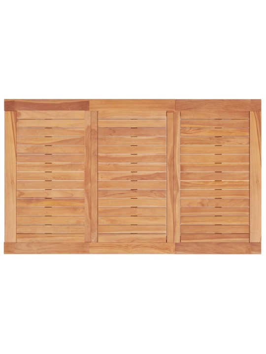 Sodo valgomojo stalas, 150x90x75cm, tikmedžio medienos masyvas