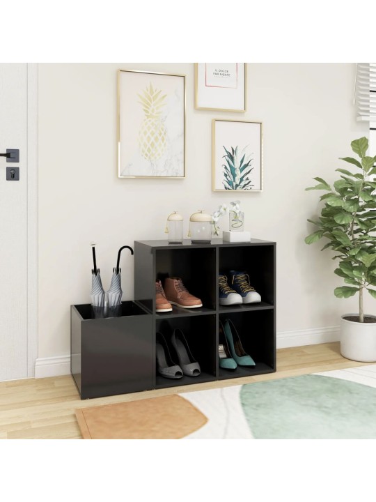 Koridoriaus spintelė batams, pilka, 105x35,5x70cm, MDP