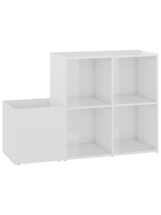 Koridoriaus spintelė batams, balta, 105x35,5x70cm, MDP, blizgi