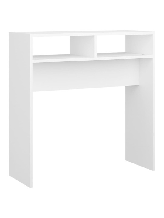 Konsolinis staliukas, baltos spalvos, 78x30x80cm, MDP