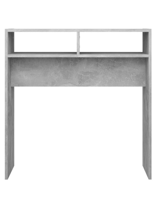 Konsolinis staliukas, betono pilkos spalvos, 78x30x80cm, MDP