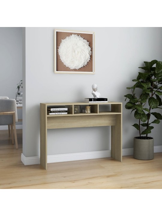 Konsolinis staliukas, ąžuolo spalvos, 105x30x80cm, MDP