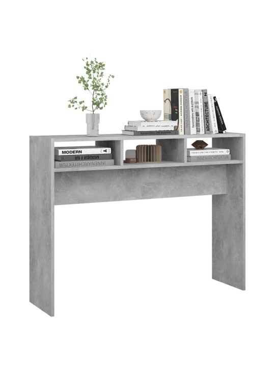 Konsolinis staliukas, betono pilkos spalvos, 105x30x80cm, MDP