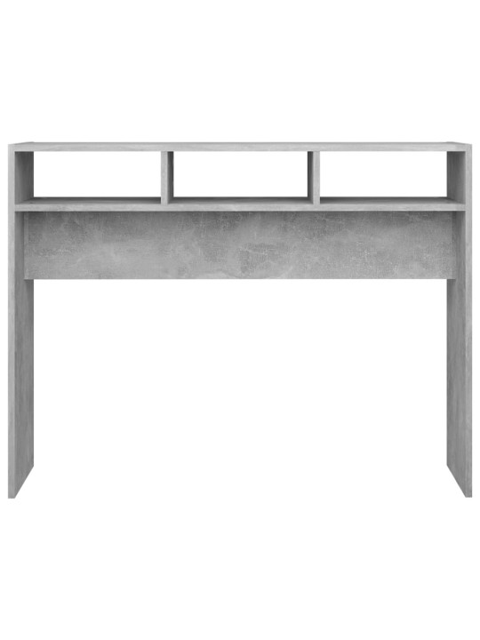 Konsolinis staliukas, betono pilkos spalvos, 105x30x80cm, MDP