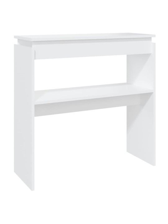 Konsolinis staliukas, baltos spalvos, 80x30x80cm, MDP