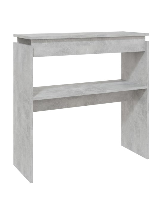 Konsolinis staliukas, betono, 80x30x80cm, apdirbta mediena