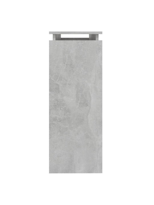 Konsolinis staliukas, betono pilkos spalvos, 102x30x80cm, MDP