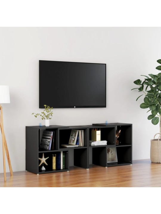 Televizoriaus spintelė, juodos spalvos, 104x30x52cm, MDP