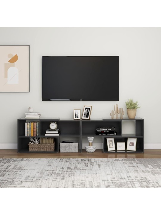 Televizoriaus spintelė, pilkos spalvos, 149x30x52cm, MDP