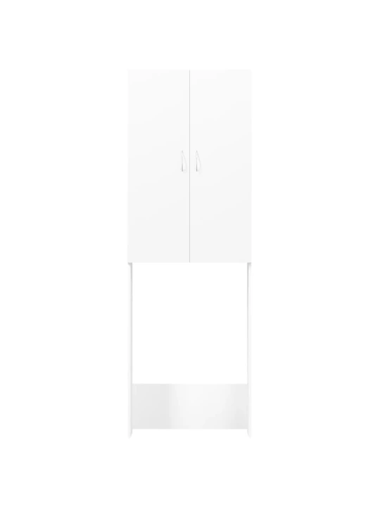 Skalbimo mašinos spintelė, baltos spalvos, 64x25,5x190cm