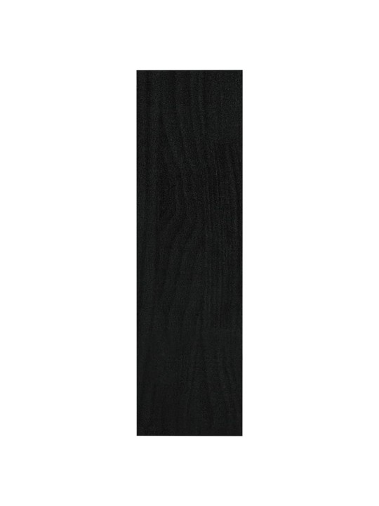 Spintelė knygoms/kambario pertvara, juoda, 100x30x103cm, pušis
