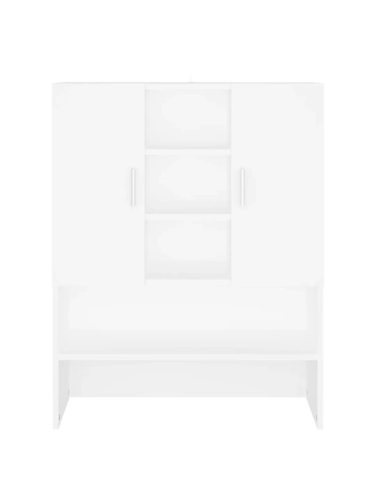 Skalbimo mašinos spintelė, baltos spalvos, 70,5x25,5x90cm