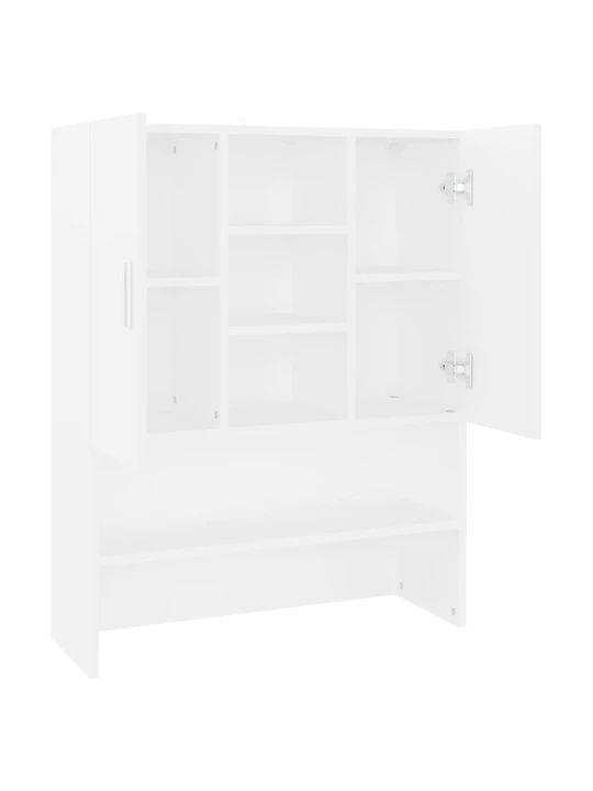 Skalbimo mašinos spintelė, baltos spalvos, 70,5x25,5x90cm