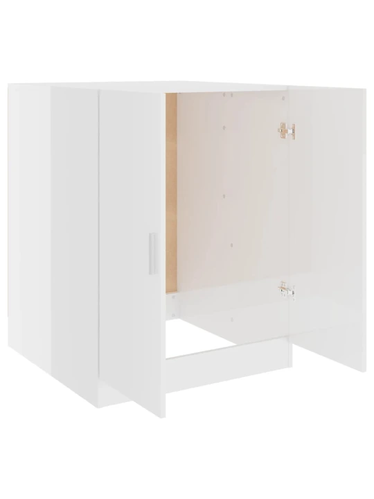 Skalbimo mašinos spintelė, balta, 71x71,5x91,5cm, blizgi
