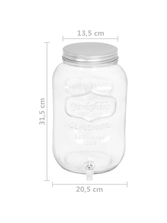 Gėrimų dozatoriai, 2vnt., stiklas, 8050ml