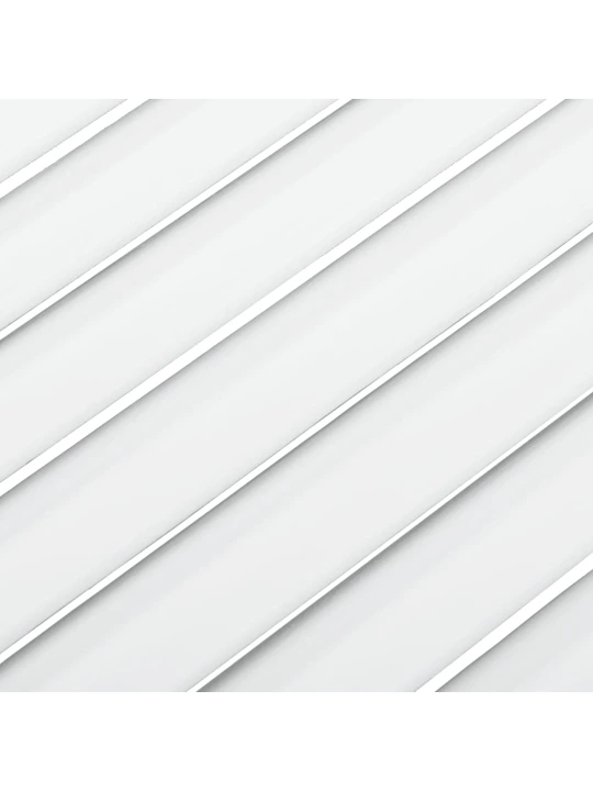 Spintelės durelės, baltos, 61,5x39,4cm, pušis, žaliuzių dizaino