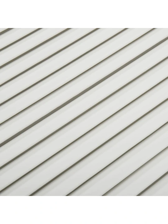 Spintelės durelės, baltos, 69x49,4cm, pušis, žaliuzių dizaino