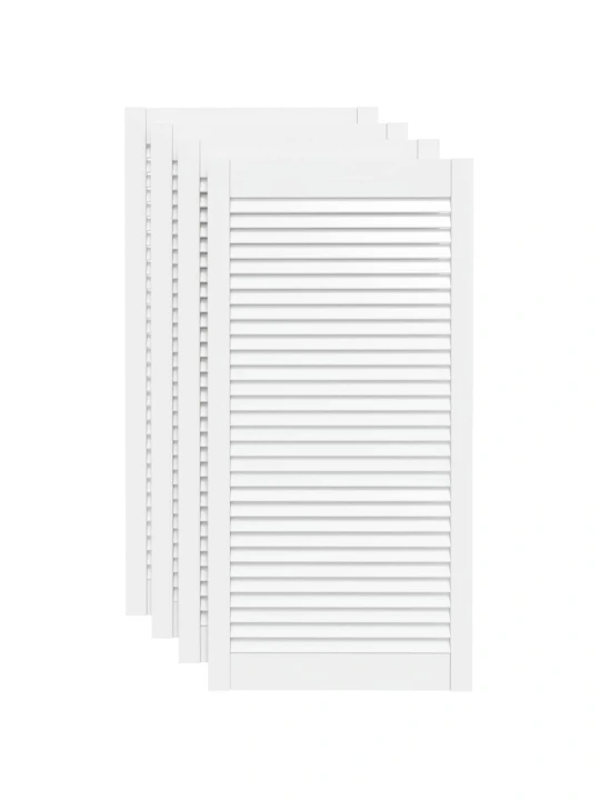 Spintelės durelės, 4vnt., baltos, 99,3x49,4cm, pušis