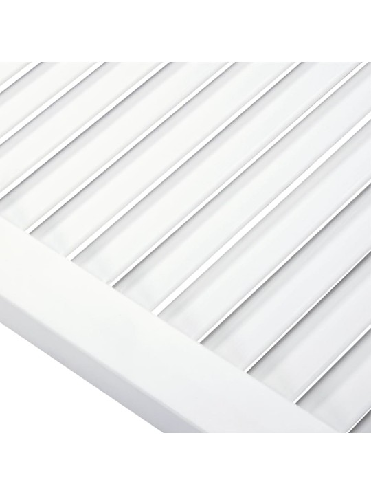 Spintelės durelės, baltos, 99,3x59,4cm, pušis, žaliuzių dizaino