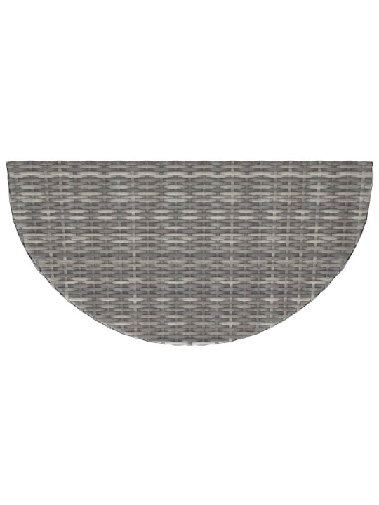 Sodo stalas, pilkos spalvos, 100x50x75cm, poliratanas