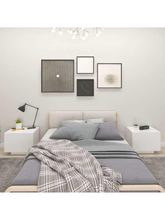 Naktinė spintelė, baltos spalvos, 100x35x40cm, MDP