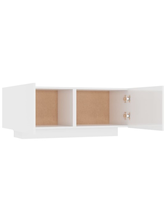 Naktinė spintelė, baltos spalvos, 100x35x40cm, MDP, blizgi