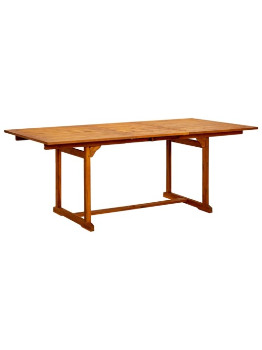 Sodo valgomojo stalas, (150–200)x100x75cm, akacijos masyvas