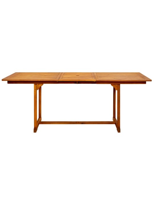 Sodo valgomojo stalas, (150–200)x100x75cm, akacijos masyvas