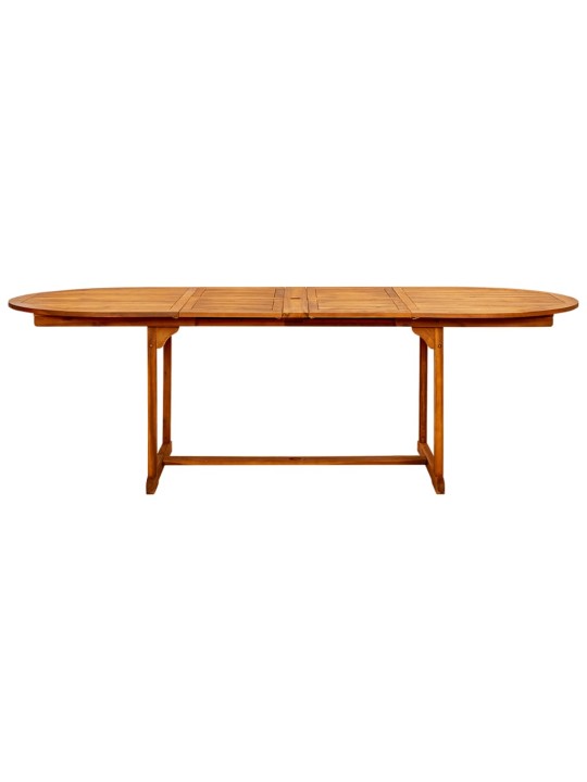 Sodo valgomojo stalas, (160–240)x100x75cm, akacijos masyvas