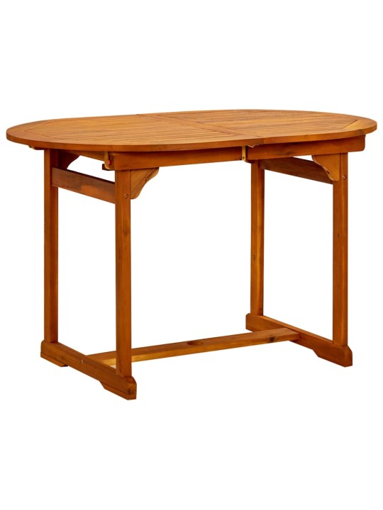 Sodo valgomojo stalas, (120–170)x80x75cm, akacijos masyvas