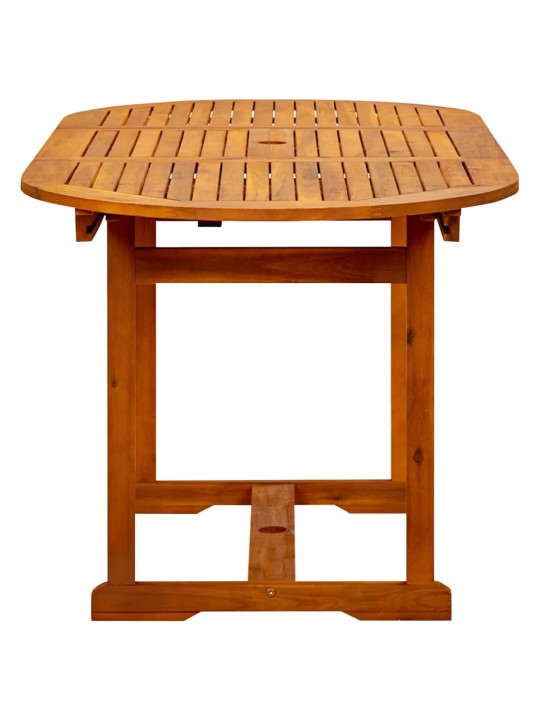Sodo valgomojo stalas, (120–170)x80x75cm, akacijos masyvas