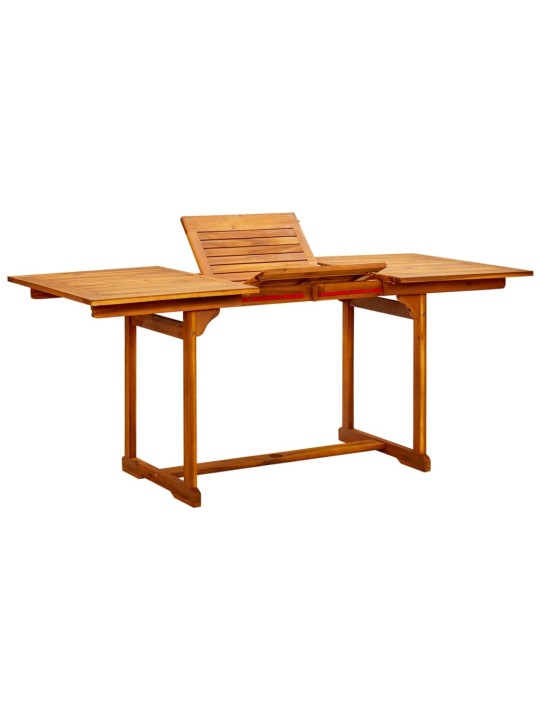 Sodo valgomojo stalas, (120–170)x80x75cm, akacijos masyvas