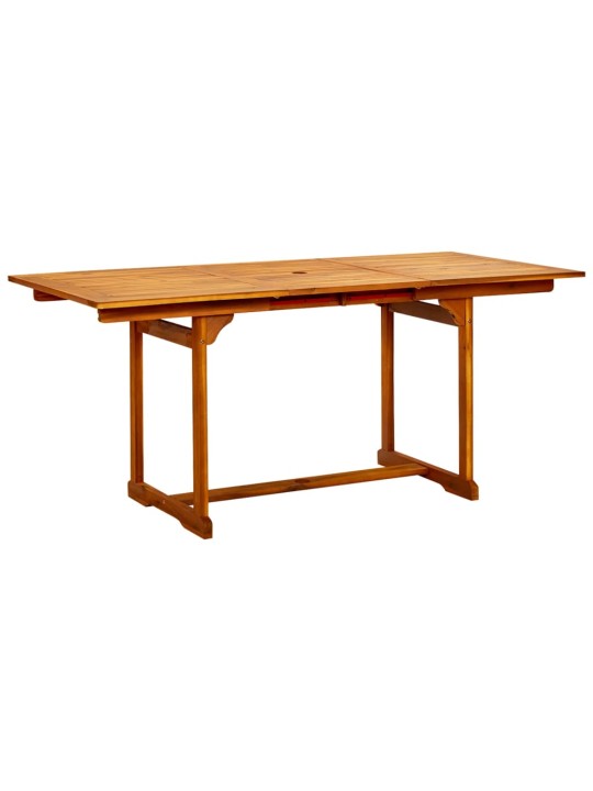 Sodo valgomojo stalas, (120–170)x80x75cm, akacijos masyvas