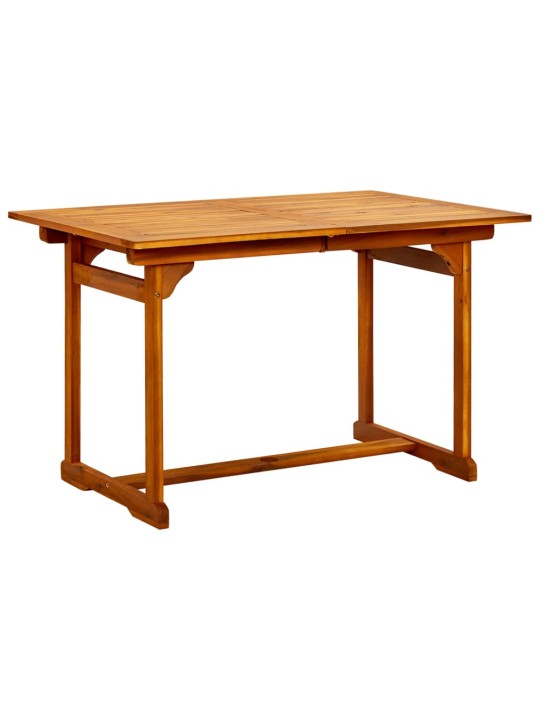 Sodo valgomojo stalas, (120–170)x80x75cm, akacijos masyvas