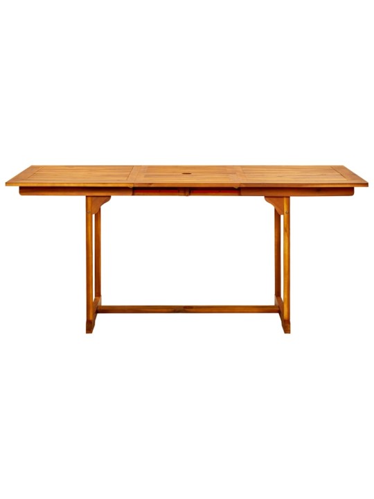Sodo valgomojo stalas, (120–170)x80x75cm, akacijos masyvas